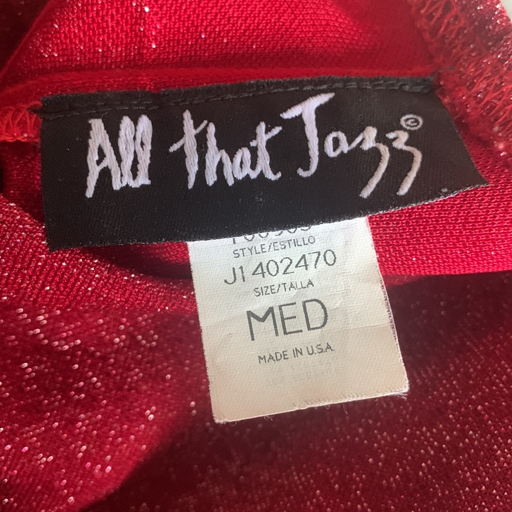 Ruby Red Sparkly Dress Size Medium - image 7